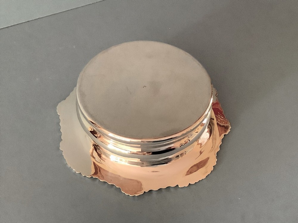 Antique Edwardian Solid Silver Wine Coaster View V