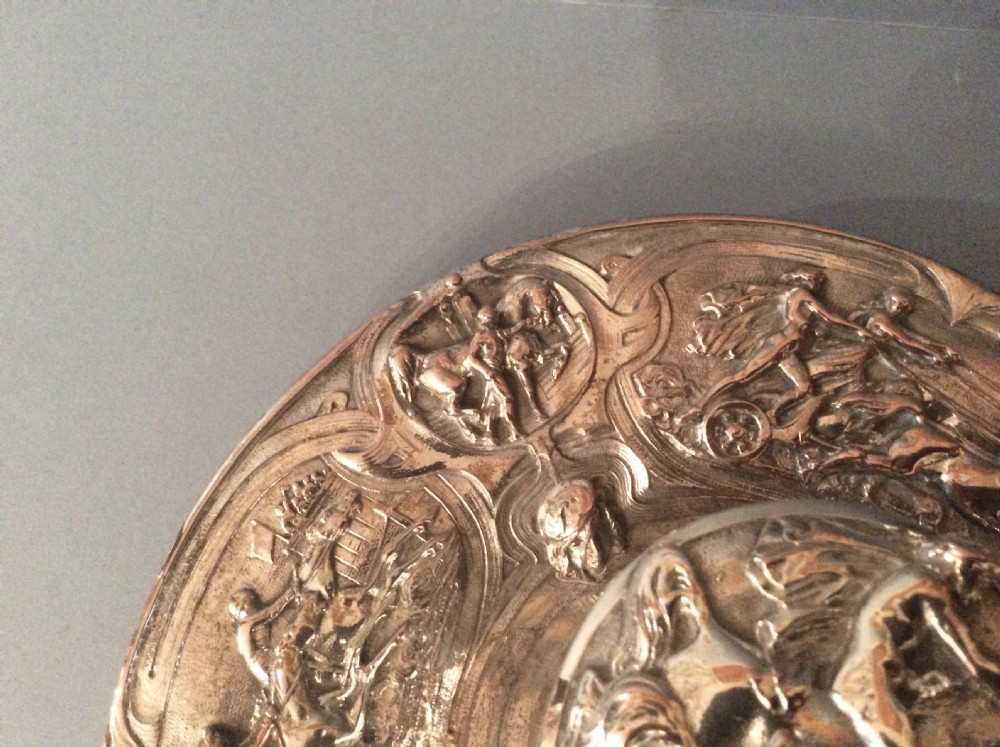Magnificent Antique Victorian Silver Inkwell  View III