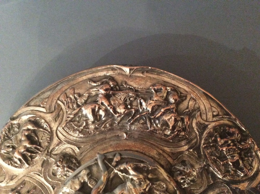 Magnificent Antique Victorian Silver Inkwell  View V
