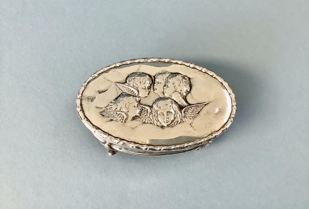 Antique Edwardian Silver Jewellery Box