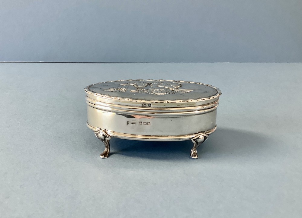Antique Edwardian Silver Jewellery Box View II
