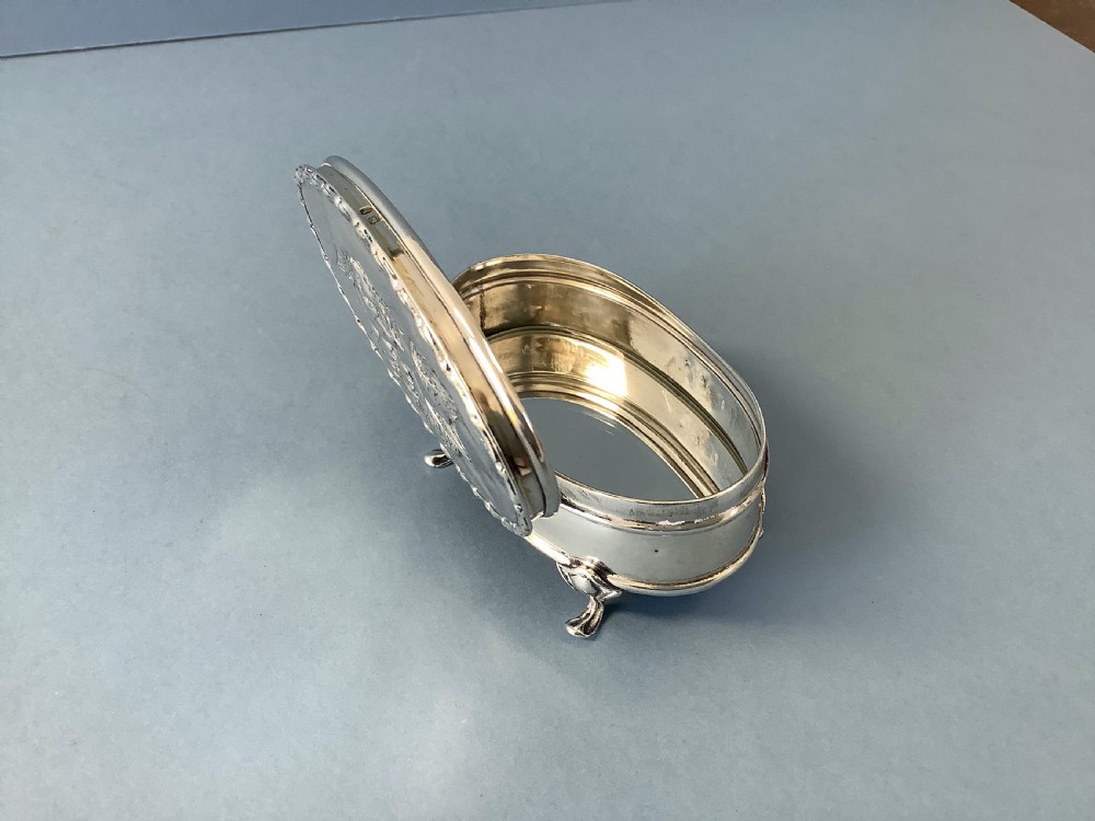 Antique Edwardian Silver Jewellery Box View IV
