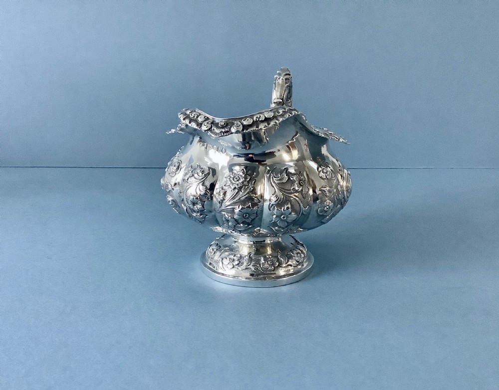 Antique William IV Silver Jug View II