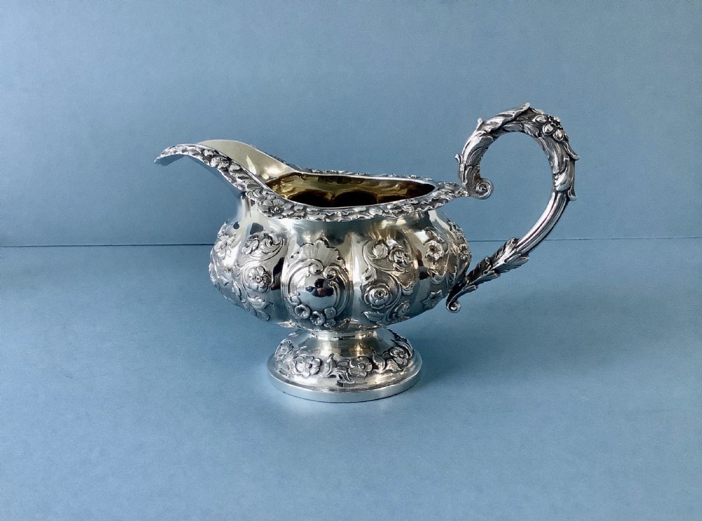 Antique William IV Silver Jug View IV