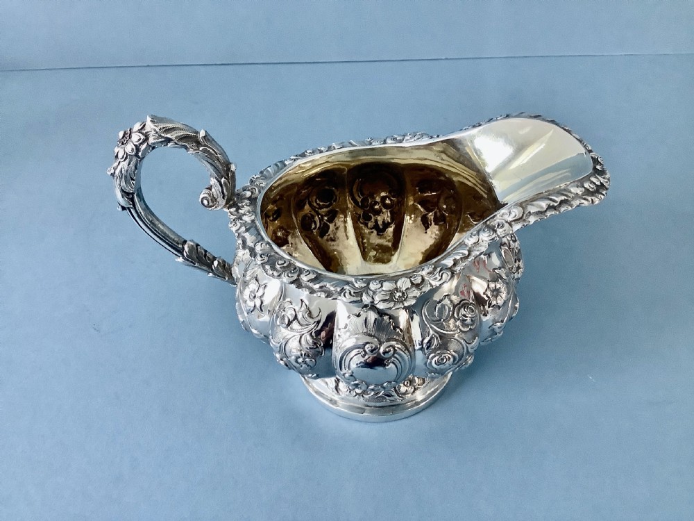 Antique William IV Silver Jug View V
