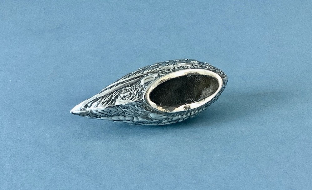 Antique Edwardian Silver Duck Pin Cushion View III