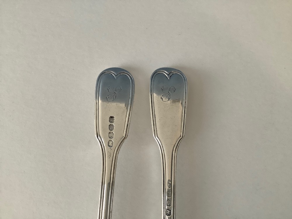 Pair of Paul Storr Georgian Silver Dessert Forks View IV