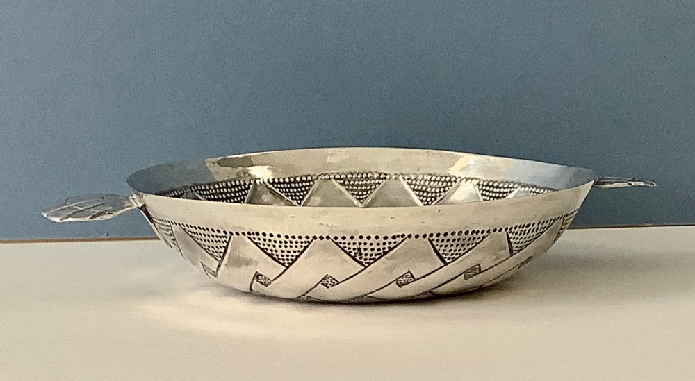 Antique Charles I Silver Sweetmeat Dish View IV