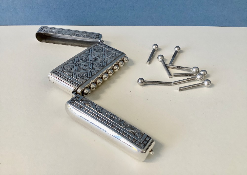 Antique Victorian Silver Double Butt Marker