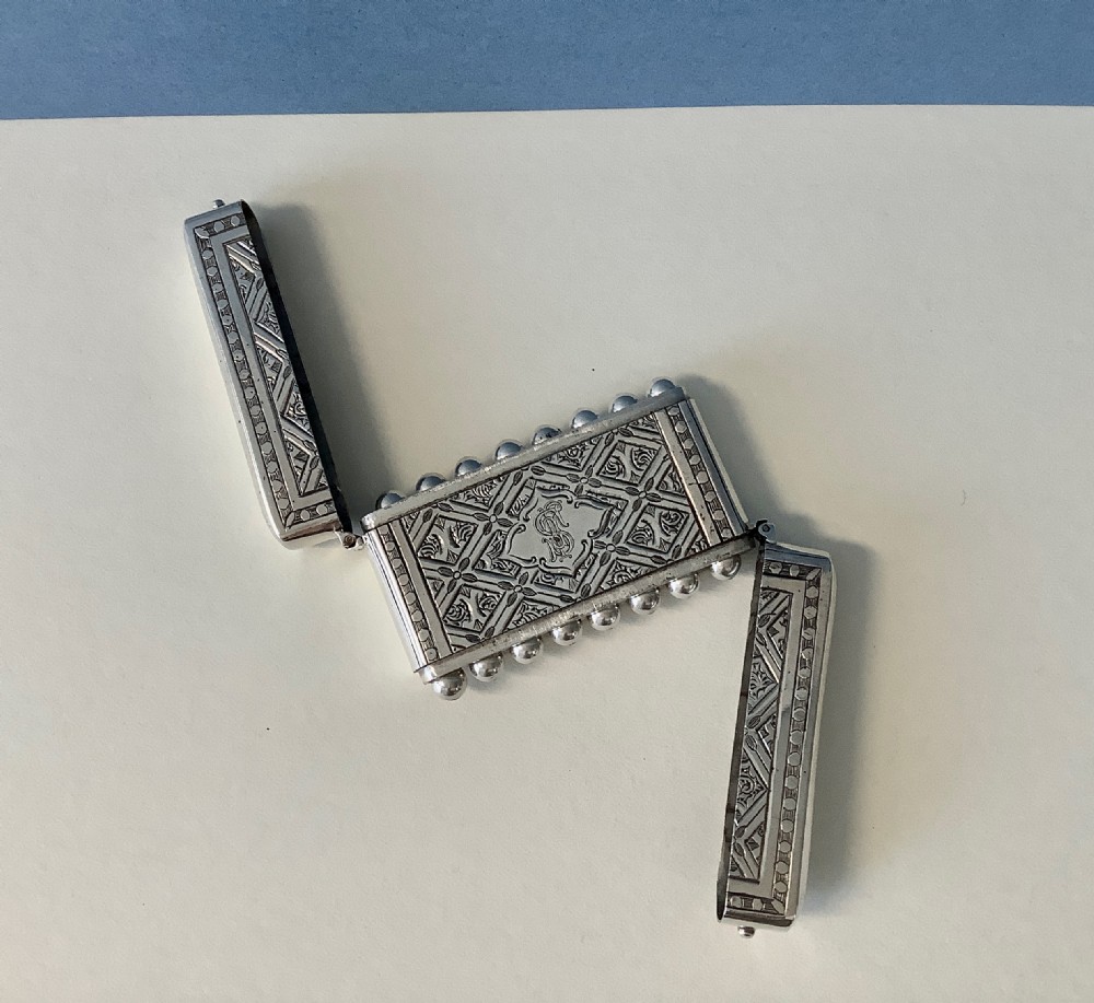 Antique Victorian Silver Double Butt Marker View III