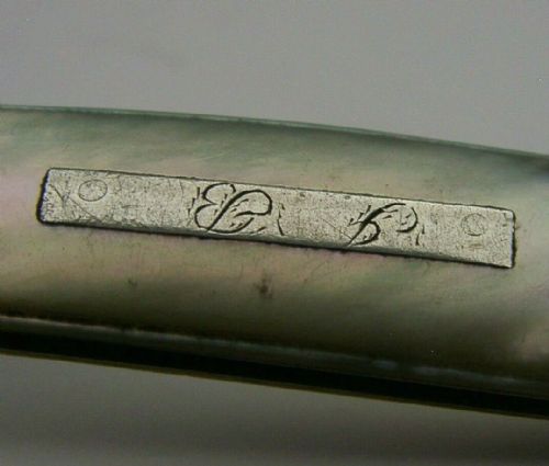 EARLY VICTORIAN STERLING SILVER FRUIT KNIFE 1844 SHEFIELD ANTIQUE BRIGGS - ADDITIONAL PHOTO 3