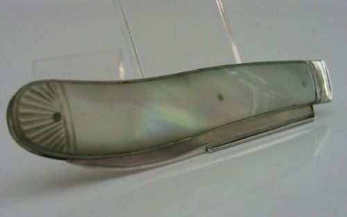 EARLY VICTORIAN STERLING SILVER FRUIT KNIFE 1844 SHEFIELD ANTIQUE BRIGGS - ADDITIONAL PHOTO 7