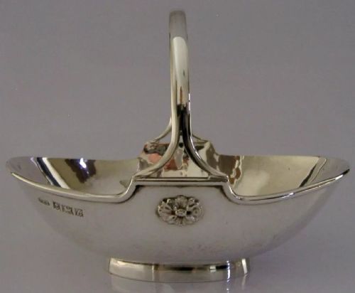 A E Jones Arts & Crafts Sterling Silver Sweet Nut Bowl 1960 English 120g
