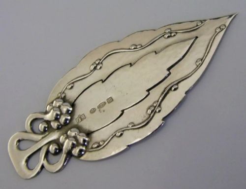 Rare Georg Jensen Solid Sterling Silver Boomark 1927 Danish Arts & Crafts