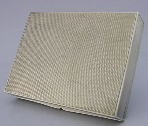 RARE 182G STUNNING STERLING SILVER ENAMEL TABLE JEWELLERY BOX 1927 ANTIQUE - ADDITIONAL PHOTO 8