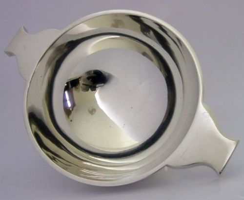 English Solid Sterling Silver Quaich Bowl Cup 1929 Barware 118g Antique