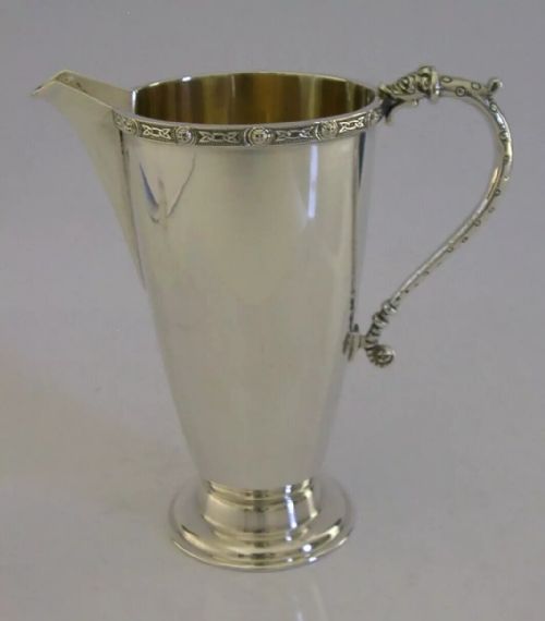 Mint Top Quality Celtic Dragon Sterling Silver Jug 1966 English 155g