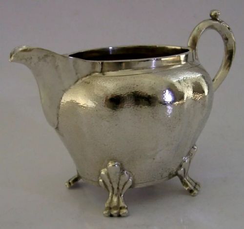STUNNING CHINESE EXPORT SOLID SILVER JUG C1900 ANTIQUE 154G - ADDITIONAL PHOTO 2