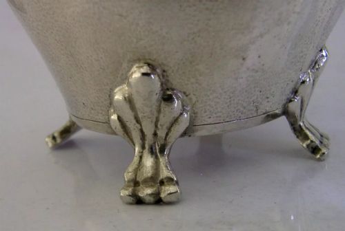 STUNNING CHINESE EXPORT SOLID SILVER JUG C1900 ANTIQUE 154G - ADDITIONAL PHOTO 4