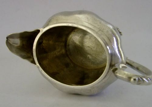 STUNNING CHINESE EXPORT SOLID SILVER JUG C1900 ANTIQUE 154G - ADDITIONAL PHOTO 6