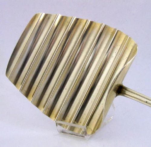 HEAVY BEAUTIFUL LARGE GERMAN SOLID 800 SILVER ART DECO ASPARAGUS SERVER 154G - ADDITIONAL PHOTO 9