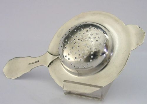 ARTS CRAFTS MAGNUS AASE SOLID SILVER TEA STRAINER NORWEGIAN 1920 ANTIQUE 42G - ADDITIONAL PHOTO 4