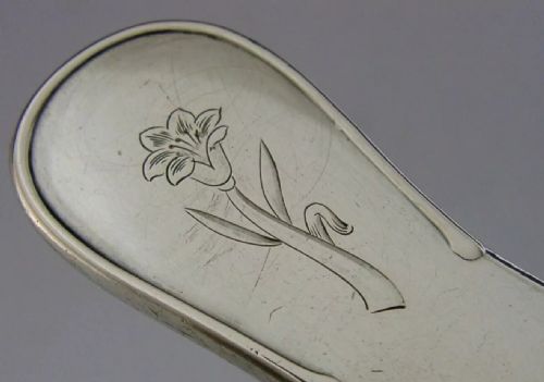 STYLISH HEAVY DANISH ART DECO SOLID SILVER TEA STRAINER 1939 ANTIQUE 72G - ADDITIONAL PHOTO 2