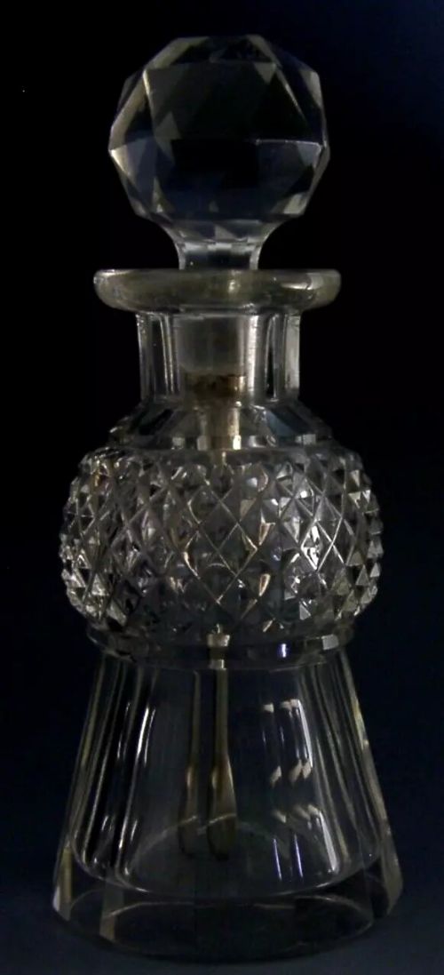 RARE THISTLE SHAPED SILVER PLATED & GLASS CAYENNE PEPPER POT c1890 ANTIQUE