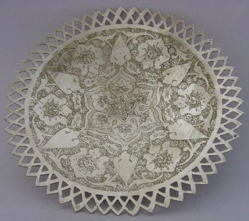 Beautiful Solid Silver Dish C1940 Eastern Antique 170g