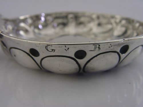 RARE EARLY 1768 FRENCH ANTIQUE SOLID STERLING SILVER WINE TASTER BARWARE - ADDITIONAL PHOTO 7