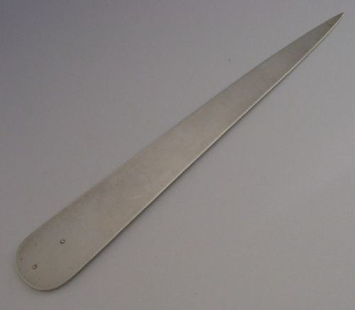 STERLING SILVER ENAMEL NEW OXFORD BHAM HOUSE DESK ENVELOPE OPENER 1937 - ADDITIONAL PHOTO 3
