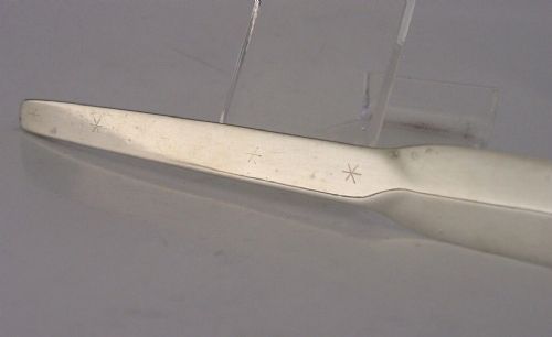 NOVELTY ENGLISH SOLID STERLING SILVER SPEAR LETTER ENVELOPE DESK OPENER 1962 - ADDITIONAL PHOTO 2