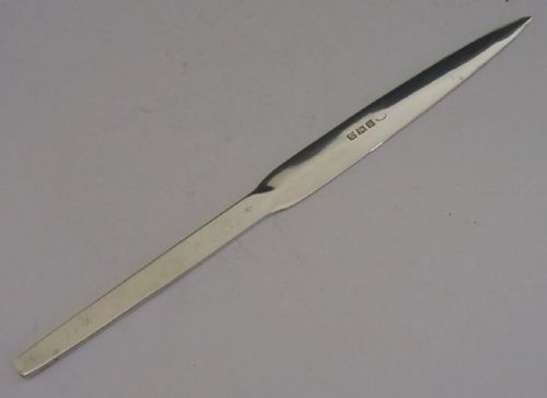 NOVELTY ENGLISH SOLID STERLING SILVER SPEAR LETTER ENVELOPE DESK OPENER 1962 - ADDITIONAL PHOTO 4