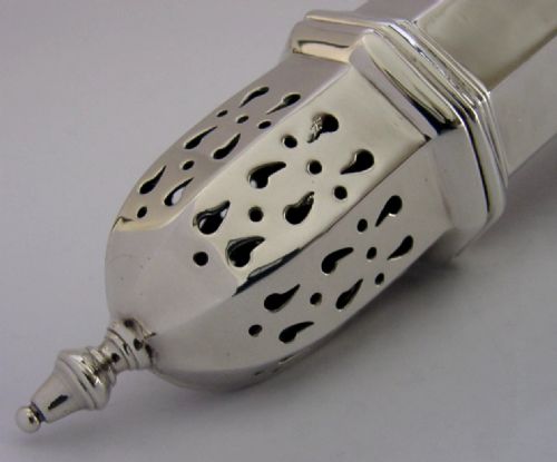 CASED SOLID STERLING SILVER SUGAR CASTER SHAKER 1969 142G ENGLISH - ADDITIONAL PHOTO 5