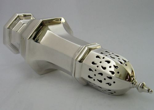 CASED SOLID STERLING SILVER SUGAR CASTER SHAKER 1969 142G ENGLISH - ADDITIONAL PHOTO 6