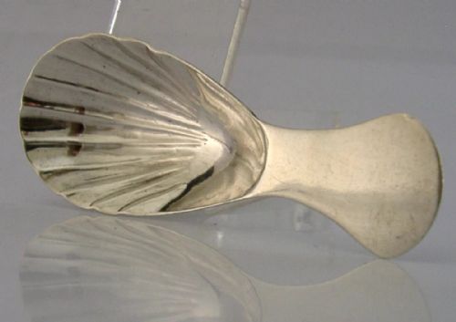 IRISH POSSIBLY PROVINCIAL CORK STERLING SILVER GEORGIAN CADDY SPOON 1825 ANTIQUE - ADDITIONAL PHOTO 2