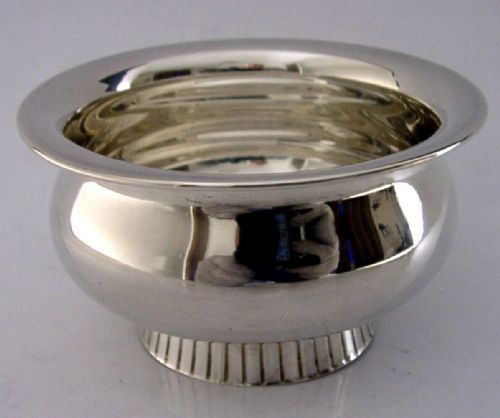 MID CENTURY MODERN SCANDI SOLID SILVER MODERNIST BOWL DISH C1950 STYLISH 54G - ADDITIONAL PHOTO 1
