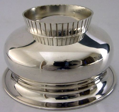 MID CENTURY MODERN SCANDI SOLID SILVER MODERNIST BOWL DISH C1950 STYLISH 54G - ADDITIONAL PHOTO 2