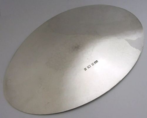 STUNNING MID CENTURY MODERN STERLING SILVER DISH TRAY LCOA 1967 HEAVY 312G - ADDITIONAL PHOTO 2