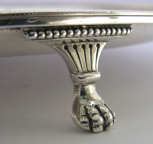 HARTHILL YORKSHIRE CRICKET CLUB STERLING SILVER TRAY SALVER 1878 ANTIQUE 530G - ADDITIONAL PHOTO 6