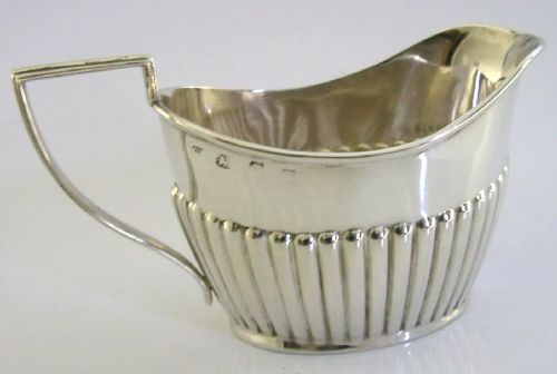 beautiful victorian solid silver english cream jug 1899 antique 50g - CATEGORY: ANTIQUE SILVER - DATED VICTORIAN