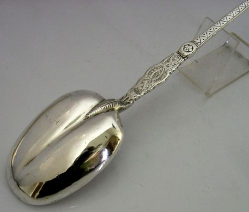 LARGE ENGLISH STERLING SILVER CORONATION BAPTISM SPOON KIND EDWARD 1902 ROYAL - ADDITIONAL PHOTO 2