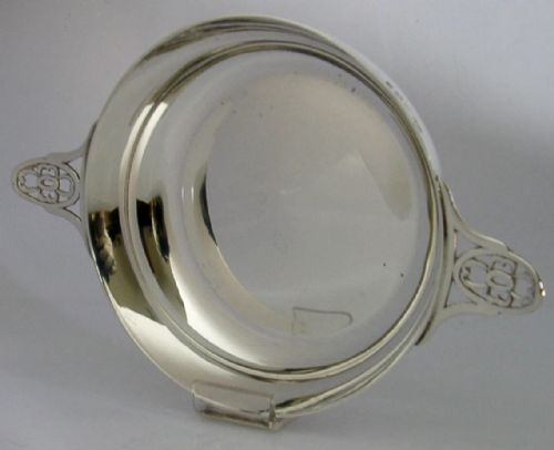 STERLING SILVER QUAICH CUP BOWL 176G ARTS CRAFTS 1929 ANTIQUE - ADDITIONAL PHOTO 3