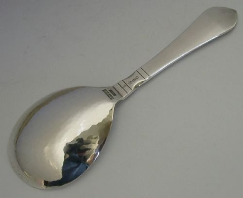 BOXED GEORG JENSEN STERLING SILVER CONTINENTAL ANTIK PATTERN SPOON 1948 ART DECO - ADDITIONAL PHOTO 5