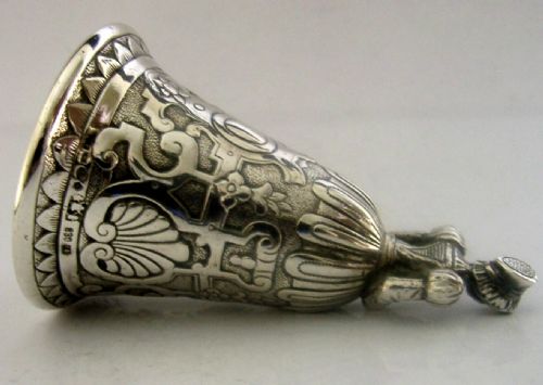 QUALITY SWEDISH SOLID SILVER TABLE DESK RECEPTION BAR BELL 1937 96G - ADDITIONAL PHOTO 8