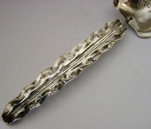 LARGE 108G AMERICAN STERLING SILVER SOUVENIR SERVING SPOON HONOLULU C1900 - ADDITIONAL PHOTO 1