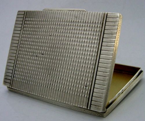 CZECHOSLOVAKIAN 900 SOLID SILVER BOX 1940'S ART DECO 69G - ADDITIONAL PHOTO 1
