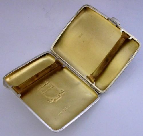 STERLING SILVER ENAMEL PLYMOUTH MARJON UNIVERSITY CIGARETTE CASE 1926 ANTIQUE - ADDITIONAL PHOTO 4