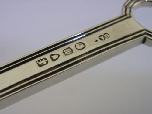 HUGE 14INCH STERLING SILVER LETTER ENVELOPE OPENER SKEWER 1872 ANTIQUE 108G - ADDITIONAL PHOTO 4