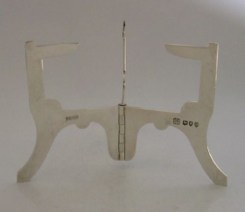 RARE VICTORIAN MILITARY CAMPAIGN FOLDING TABLE STAND TRIVET 1892 ANTIQUE 96G - ADDITIONAL PHOTO 2